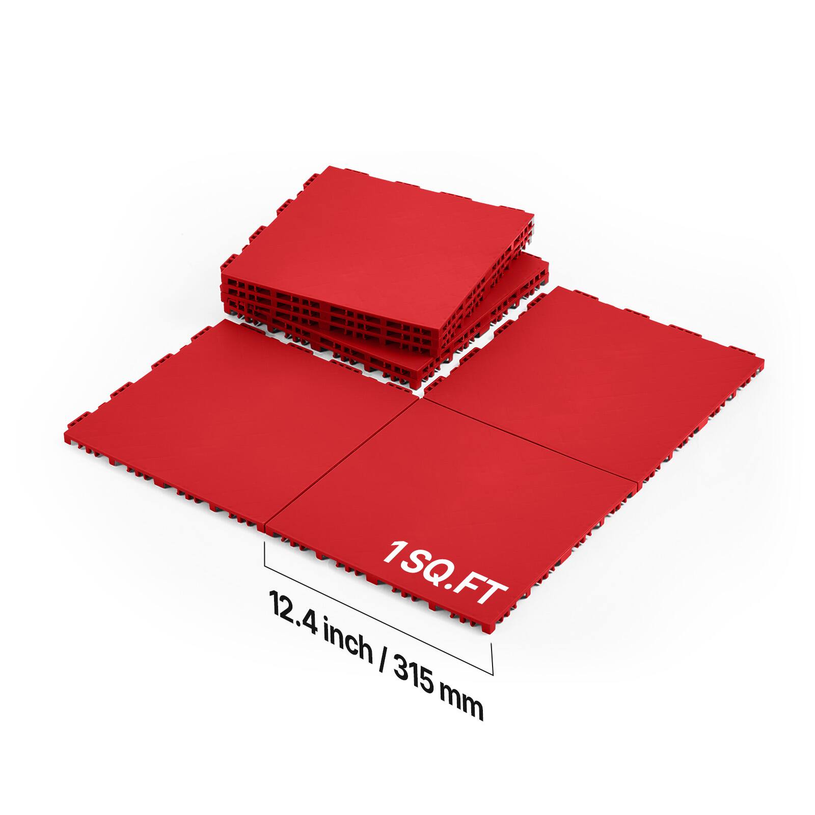 12.4 inch / 315 mm 1 SQ.FT