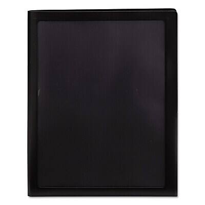 Alt View 3. Smead -  Frame View Poly 2-Pocket Presentation Folder, Black, 5/Box  - Black.