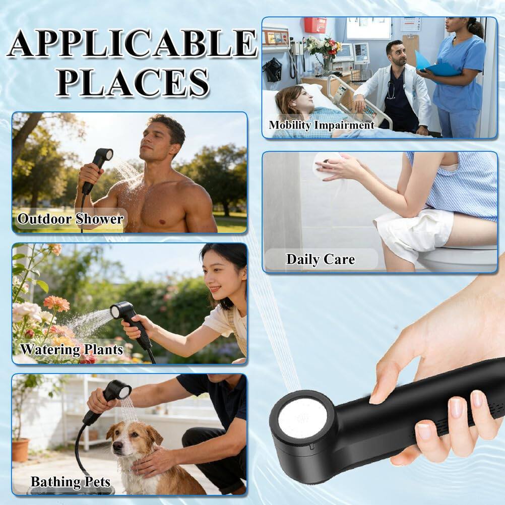 APPLICABLE PLACES

- Mobility Impairment
- Outdoor Shower
- Daily Care
- Watering Plants
- Bathing Pets