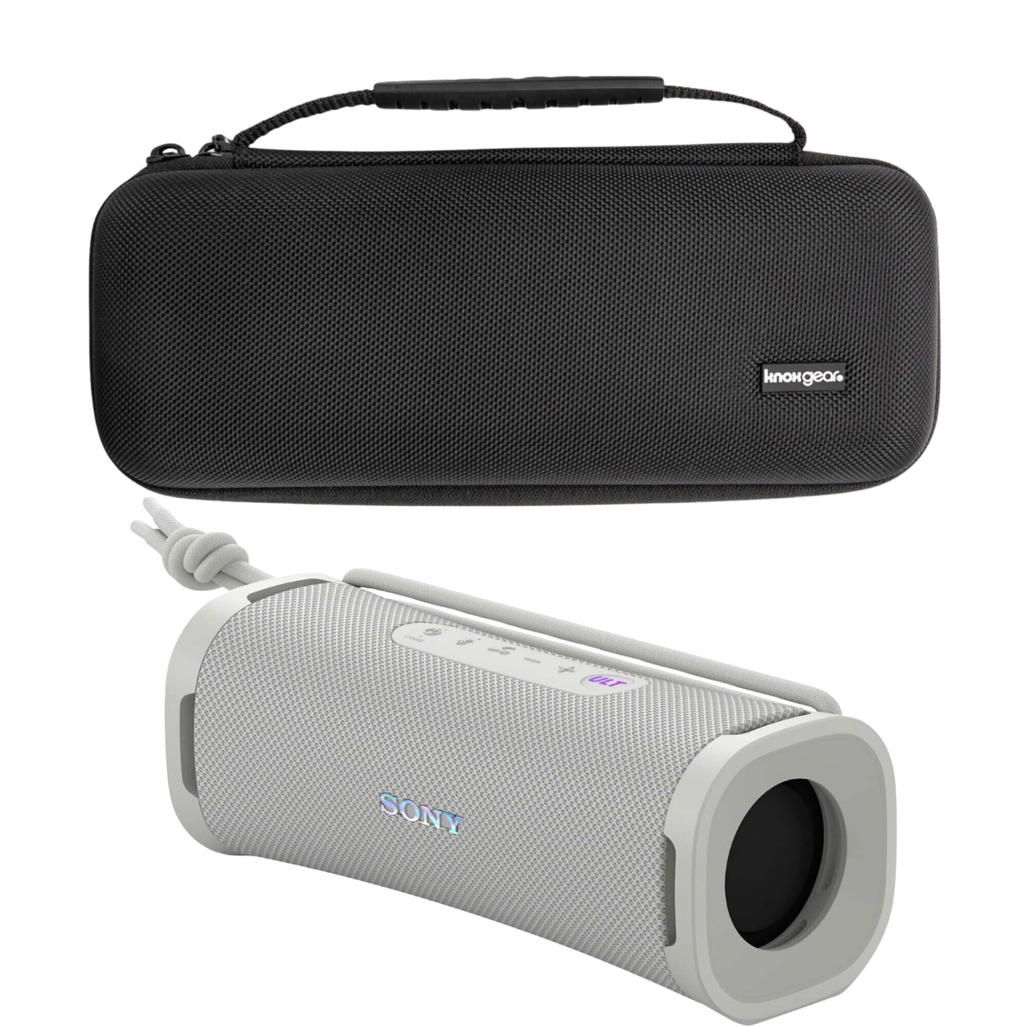 Sony - ULT FIELD series Speaker - SRSULT10/B with Hardshell Travel & Protective Case bundle - White