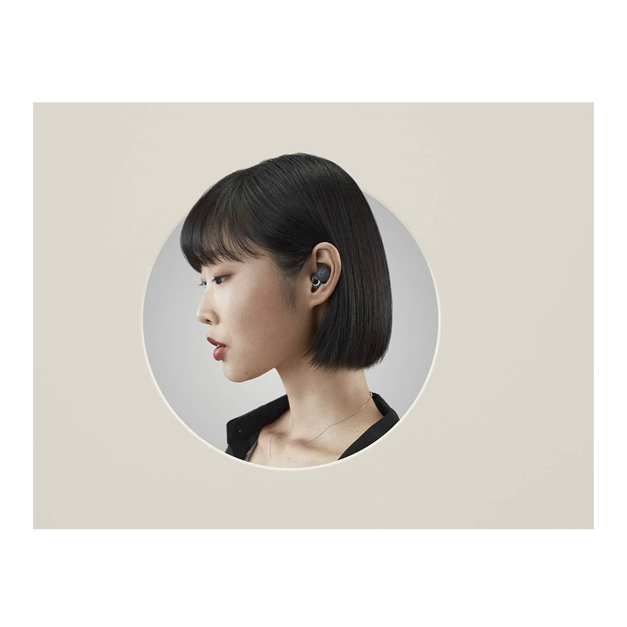 Left. Sony - Sony LinkBuds Truly Wireless Earbuds (Dark Gray) with Hard EVA Travel Case - Dark Gray.