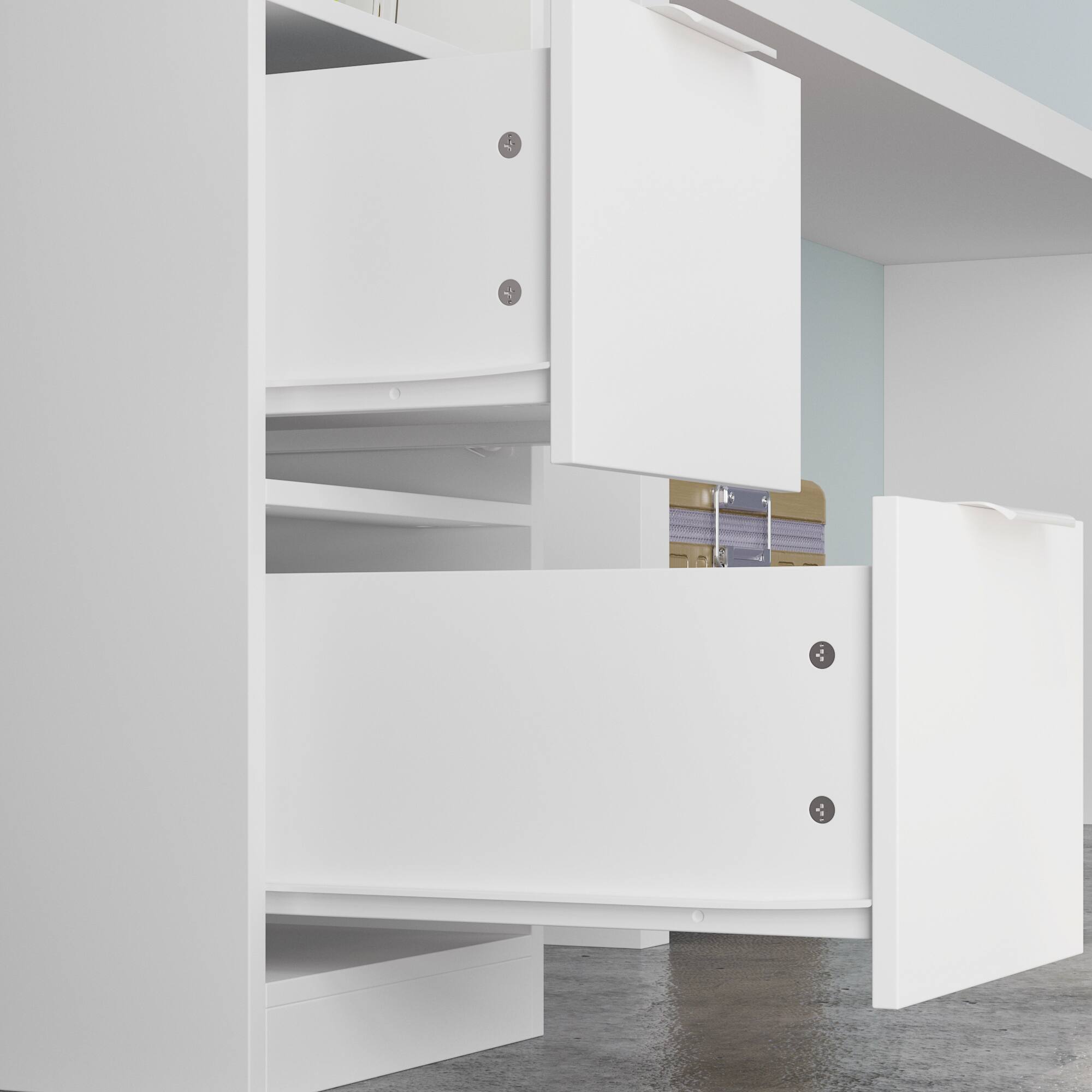 Alt View 7. Famapy - Famapy Multifunctional Craft Desk: Mobile, Organized & Versatile Workstation - White.