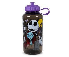 Disney - The Nightmare Before Christmas Plastic Water Bottle | Holds 34 Ounces - Purple
