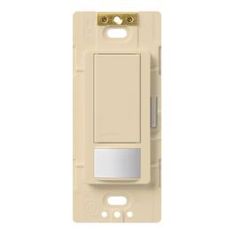 Lutron - Maestro Occupancy 5 amps Single Pole Motion Sensor Triple Combination Switch 1 pk - Ivory