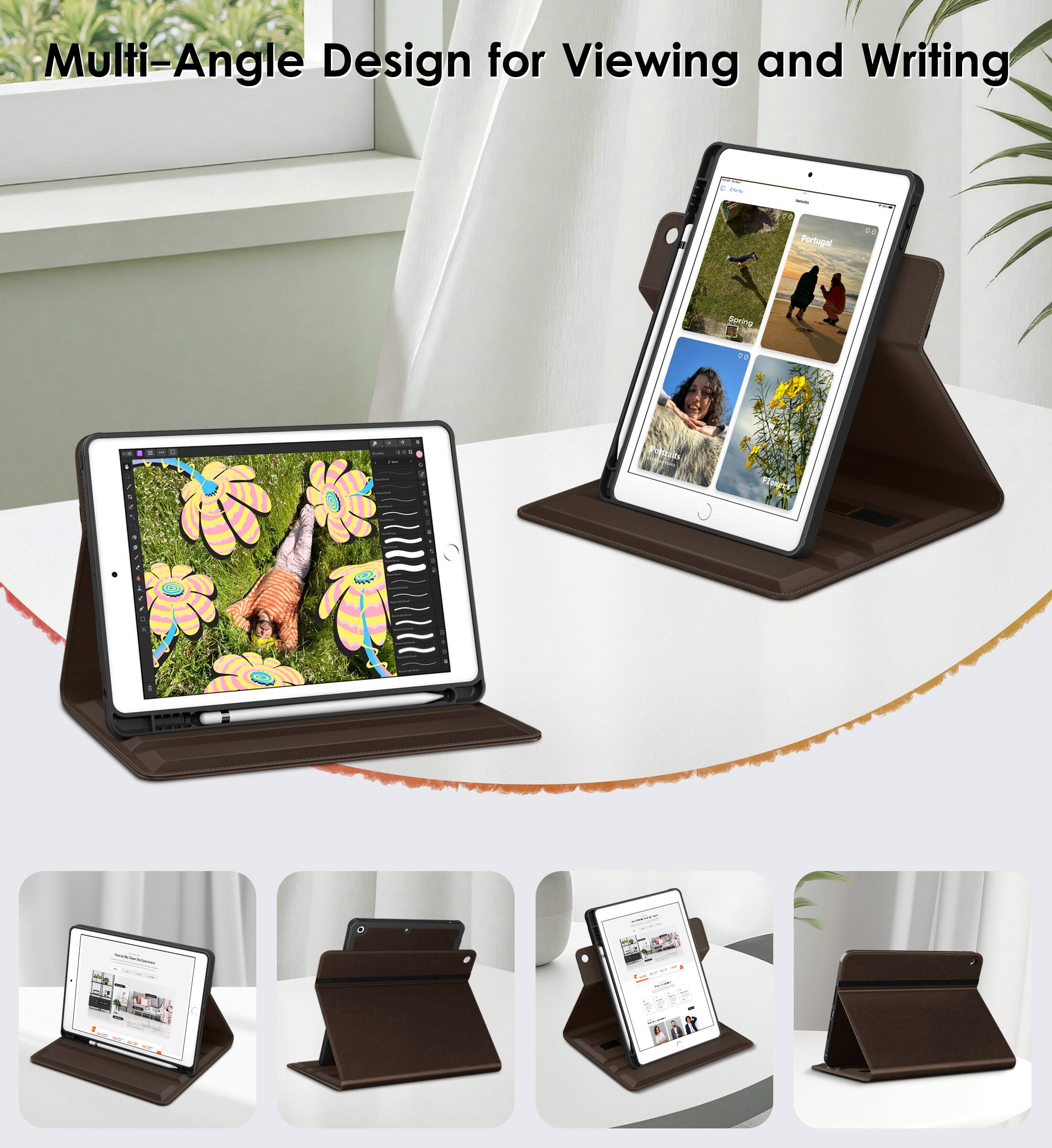 Multi-Angle Design for Viewing and Writing.