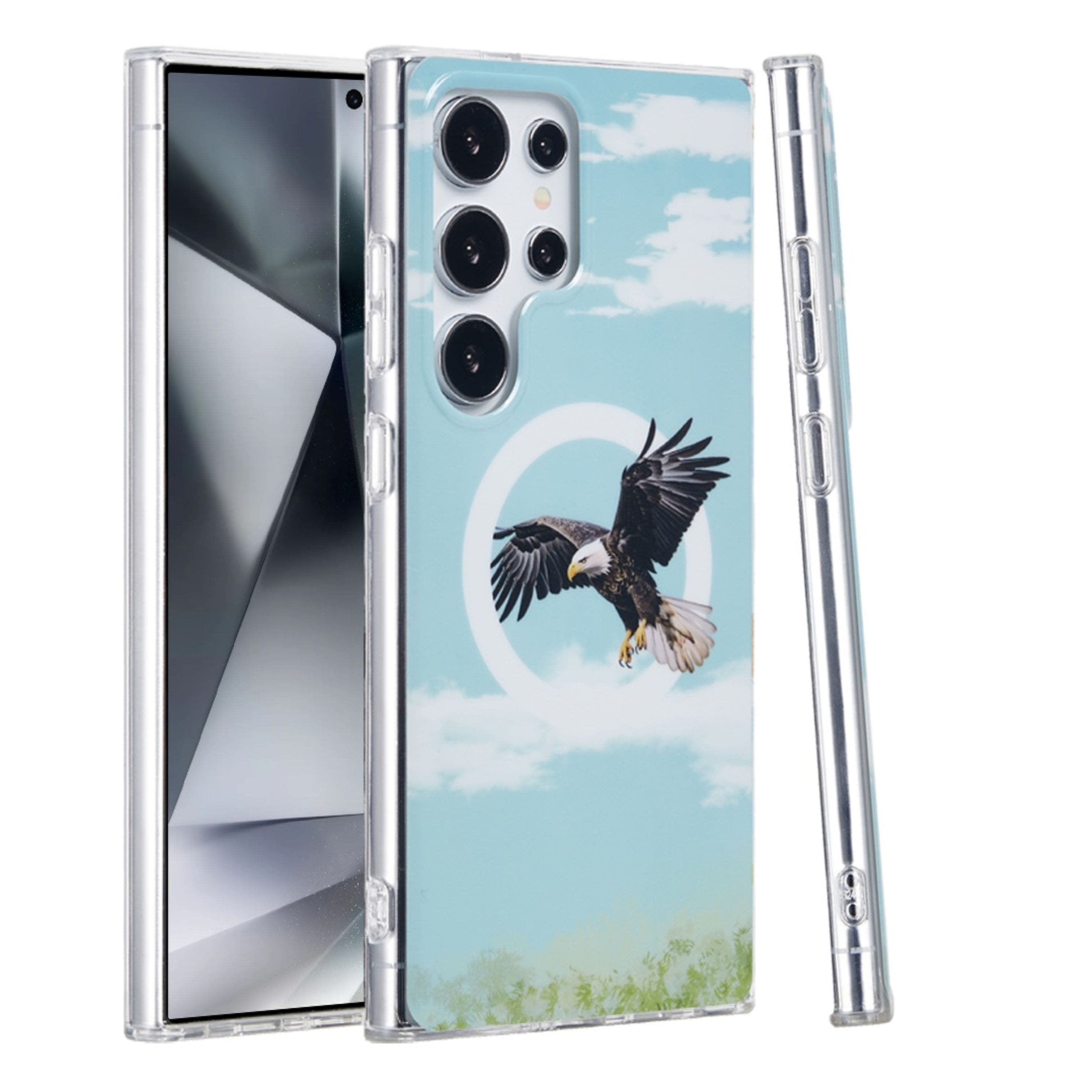 Kitcheniva - Eagle Dual Layer TPU In Mold Design Magnetic Circle Phone Case For Samsung Galaxy S24 Ultra - Multicolor price history on PriceWatchPro