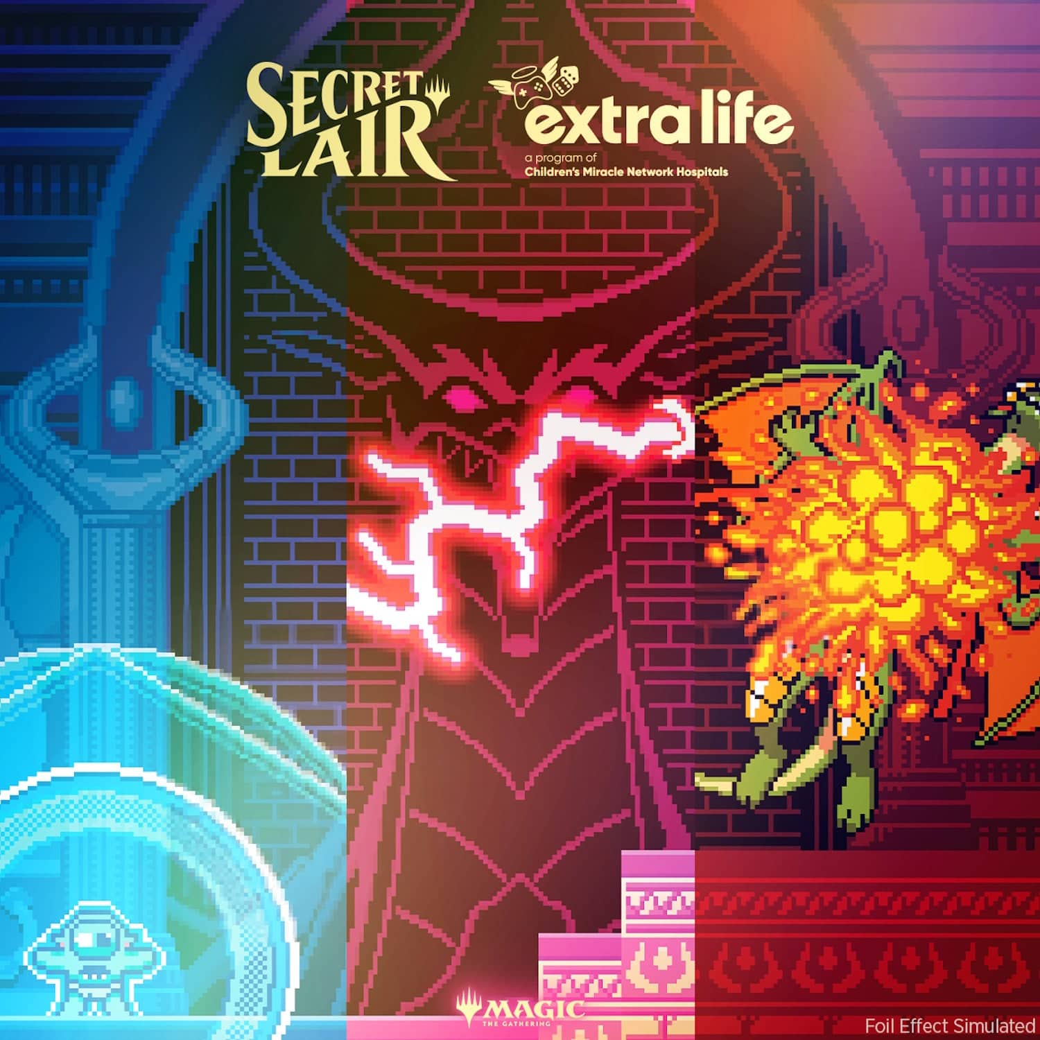 Wizards of The Coast - Magic: the Gathering TCG: Secret Lair Pixel Perfect - Extra Life 2024 (Rainbow Foil Edition) price history on PriceWatchPro