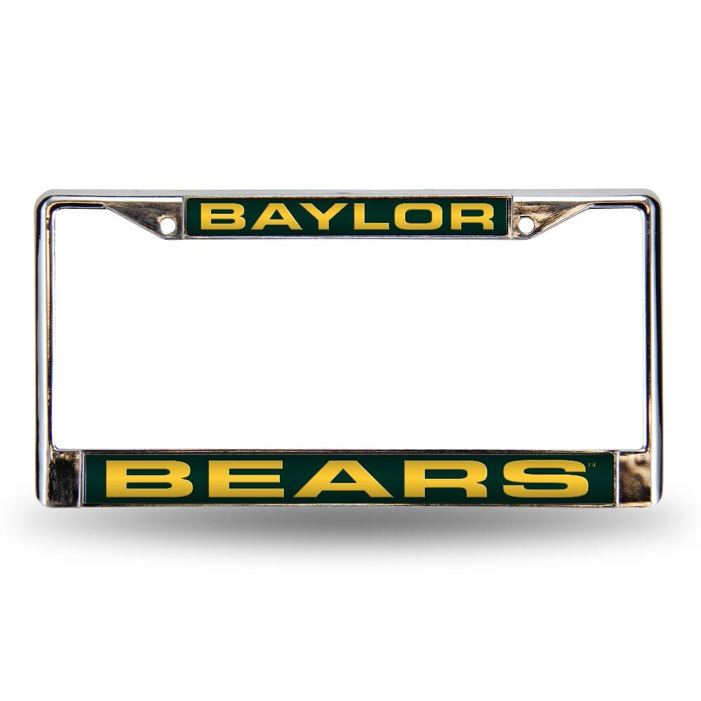 Baylor Bears Chrome Metal Laser Cut License Plate Frame