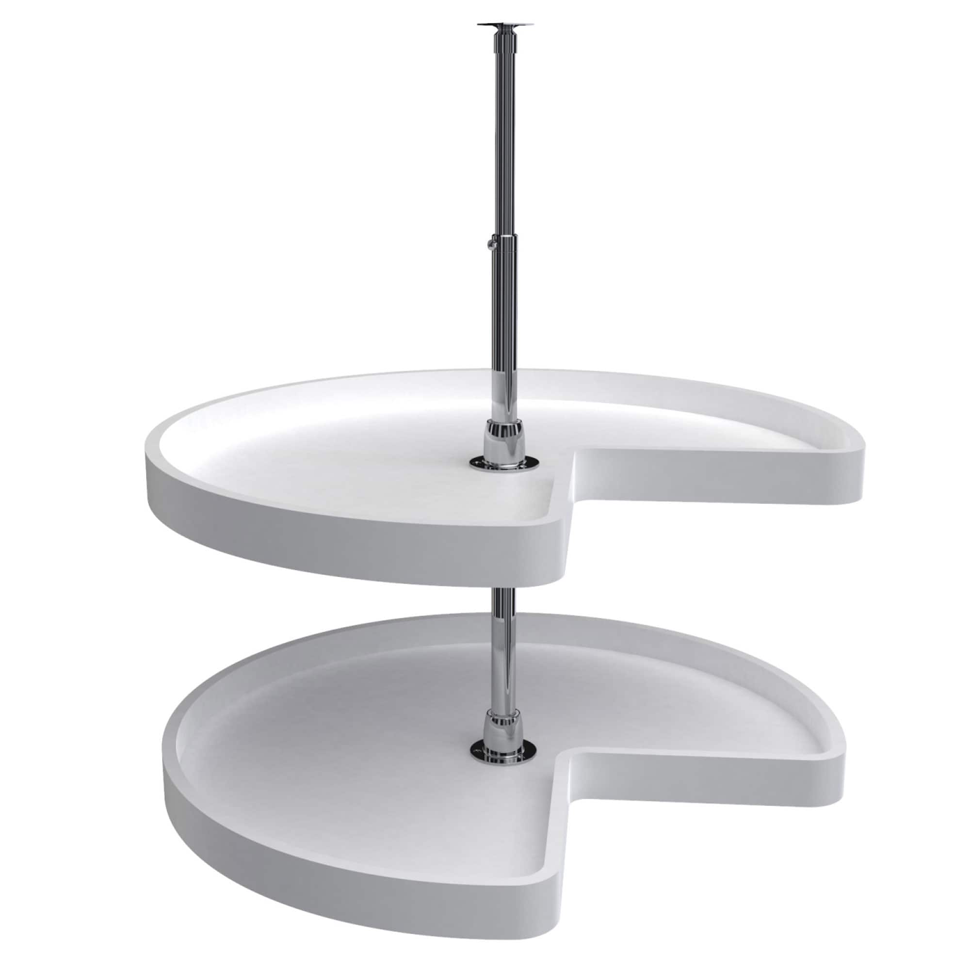 Rev-A-Shelf - 28'' Kidney-Shaped Lazy Susan Corner Wall Cabinet Two-Shelf, 6472-28-11-52 - White
