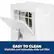 EASY TO CLEAN
Washable and removable slide-out filter