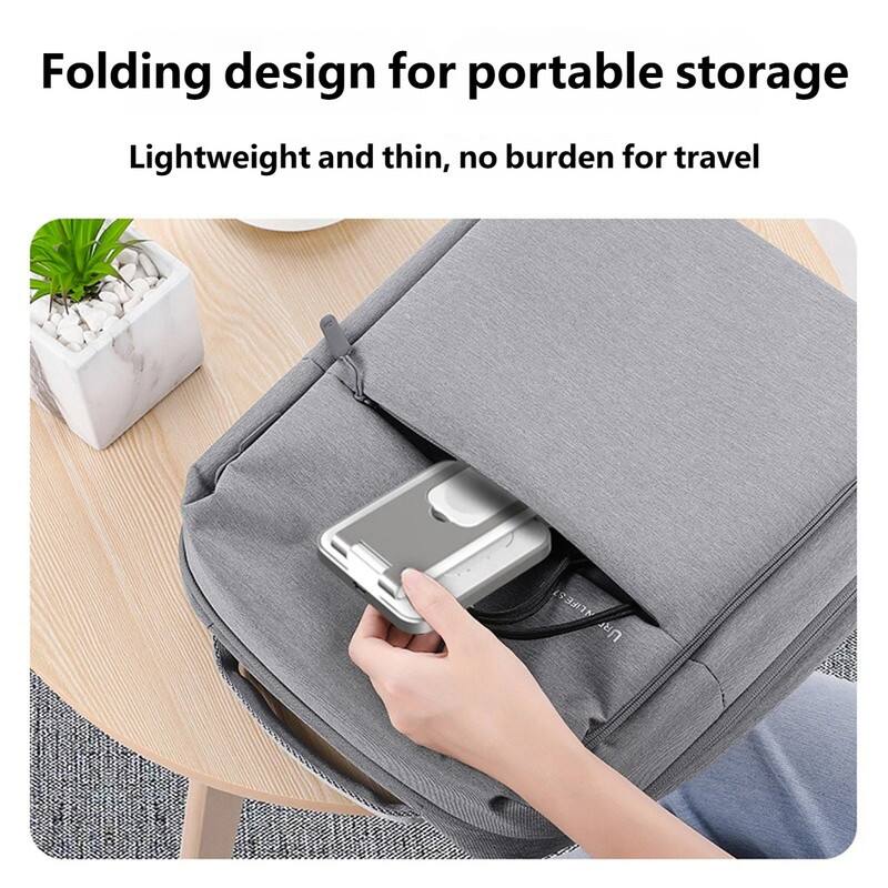 Folding design for portable storage  
Lightweight and thin, no burden for travel