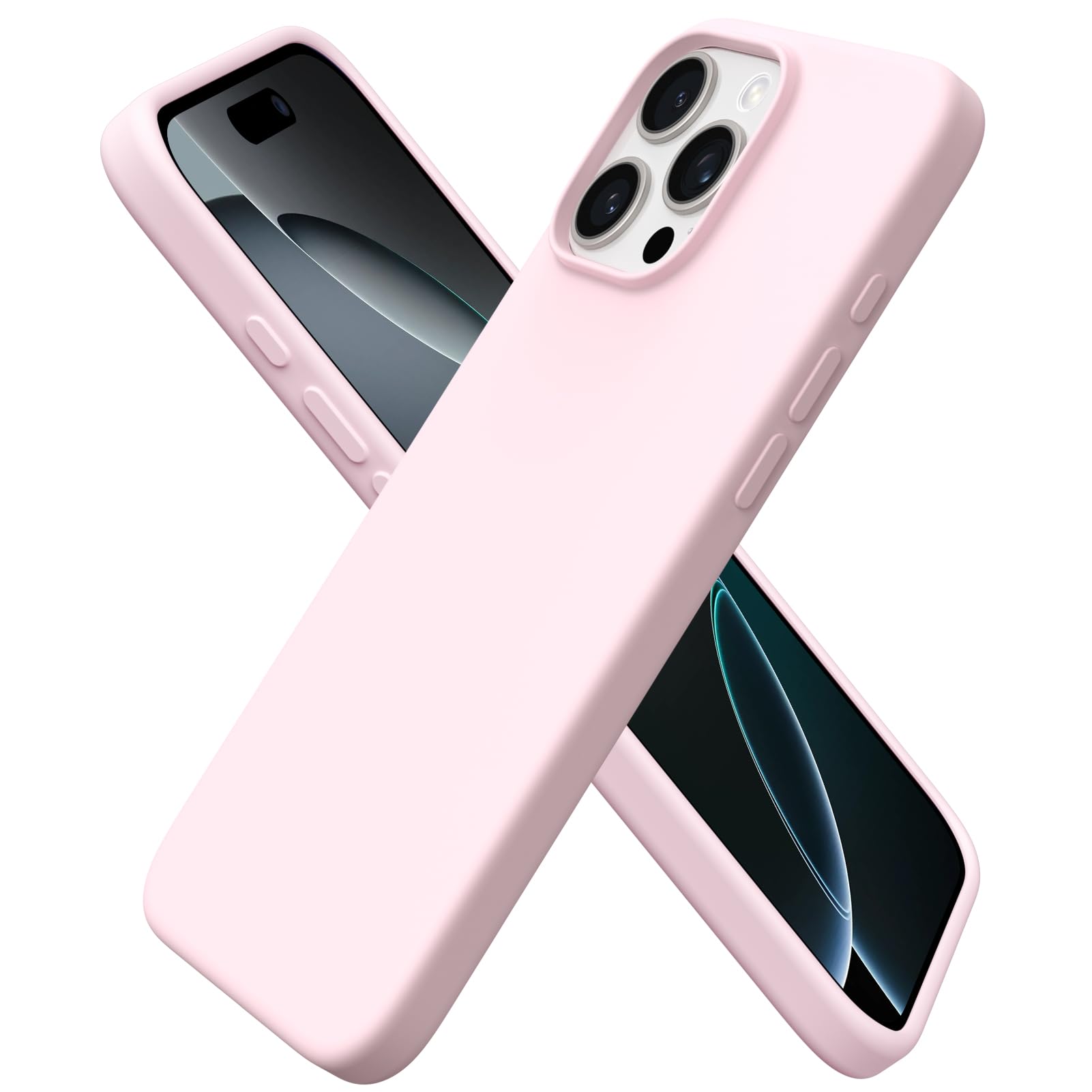Alt View 1. Ornarto - ORNARTO Vortuxe for AirPods Pro 3 Case and Silicone for iPhone 16 Pro Max Case in Chalk Pink - Chalk Pink.