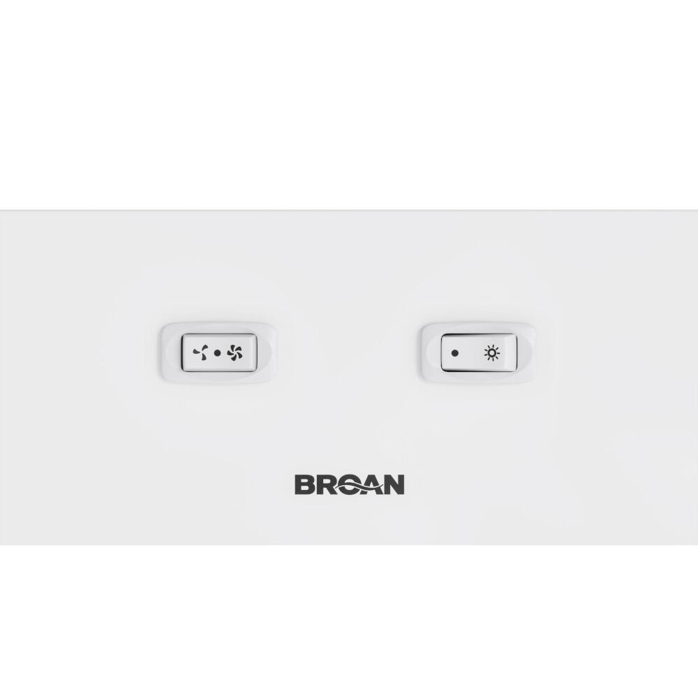 Alt View 7. Broan - Glacier 42-Inch 350 MAX Blower CFM 1.5 Sones White Range Hood - White.