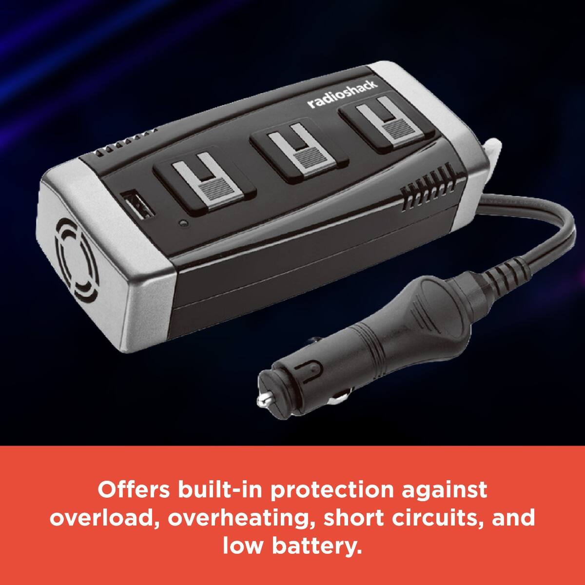 radioshack E444A

Offers built-in protection against overload, overheating, short circuits, and low battery.