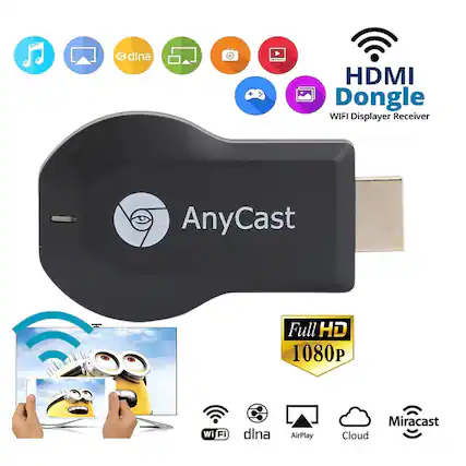dlna HDMI Dongle WIFI Displayer Receiver AnyCast Full HD 1080 Wi-Fi dlna AirPlay Miracast Cloud