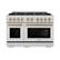 Angle. ZLINE - ZLINE Autograph 48" Select Double Oven Dual Fuel Range w/ Champagne Bronze Accents (HDRZ-48-CB) - Black.