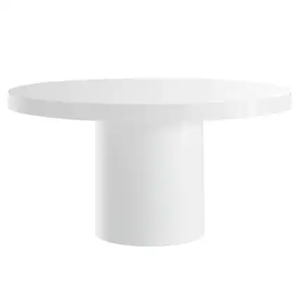 Front. Modway - Gratify 60" Round Dining Table - White.