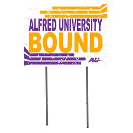 Jardine - Alfred University Saxons 18'' x 24'' Bound Yard Sign - White