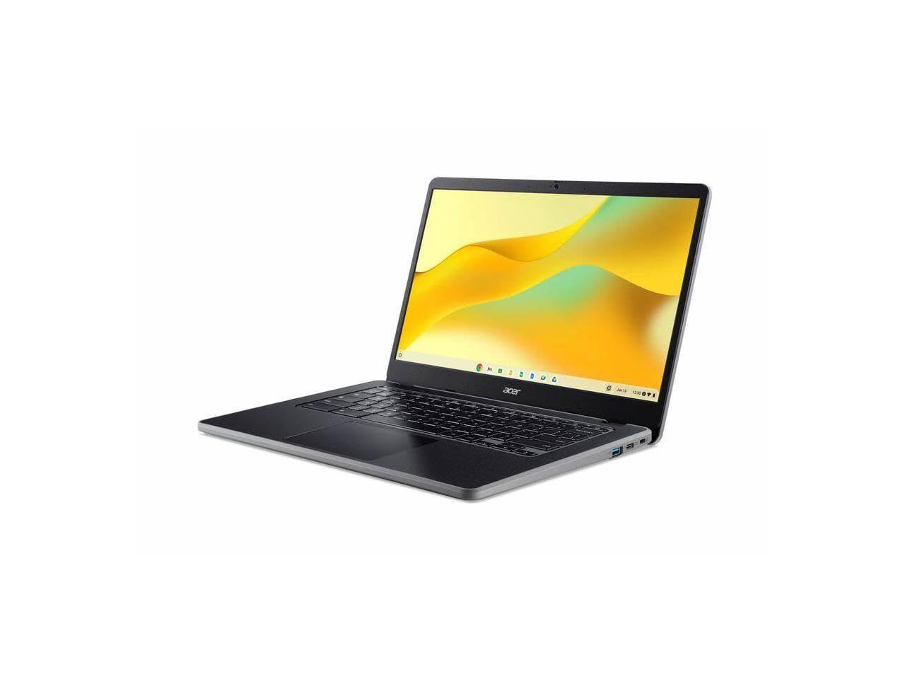 Left. Acer - 314 - 14" Chromebook Intel Celeron N100 8GB RAM 64GB SSD Chrome OS | 314 C936T-C64N | NX.KNLAA.001 - Black.