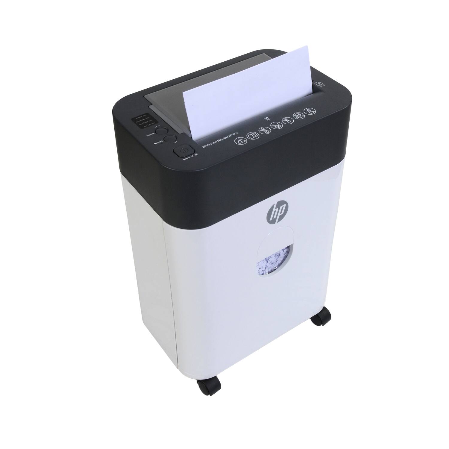 Alt View 8. HP - AF1009 Micro-Cut Shredder, Automatic Sheet Feeding - White.