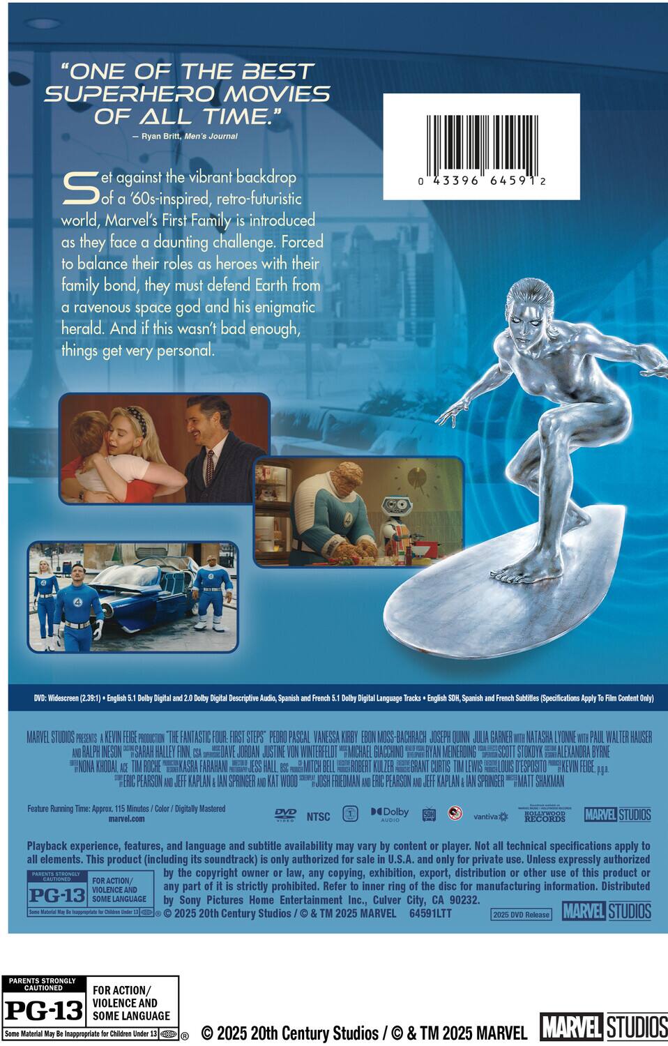 Alt View 1. The Fantastic Four: First Steps   - DVD.