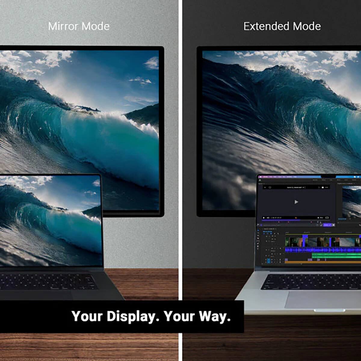 Mirror Mode  
Extended Mode  
Your Display. Your Way.