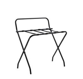 Kings Brand Furniture - Foldable Luggage Rack with Straps Heavy Duty Suitcase Stand - Black