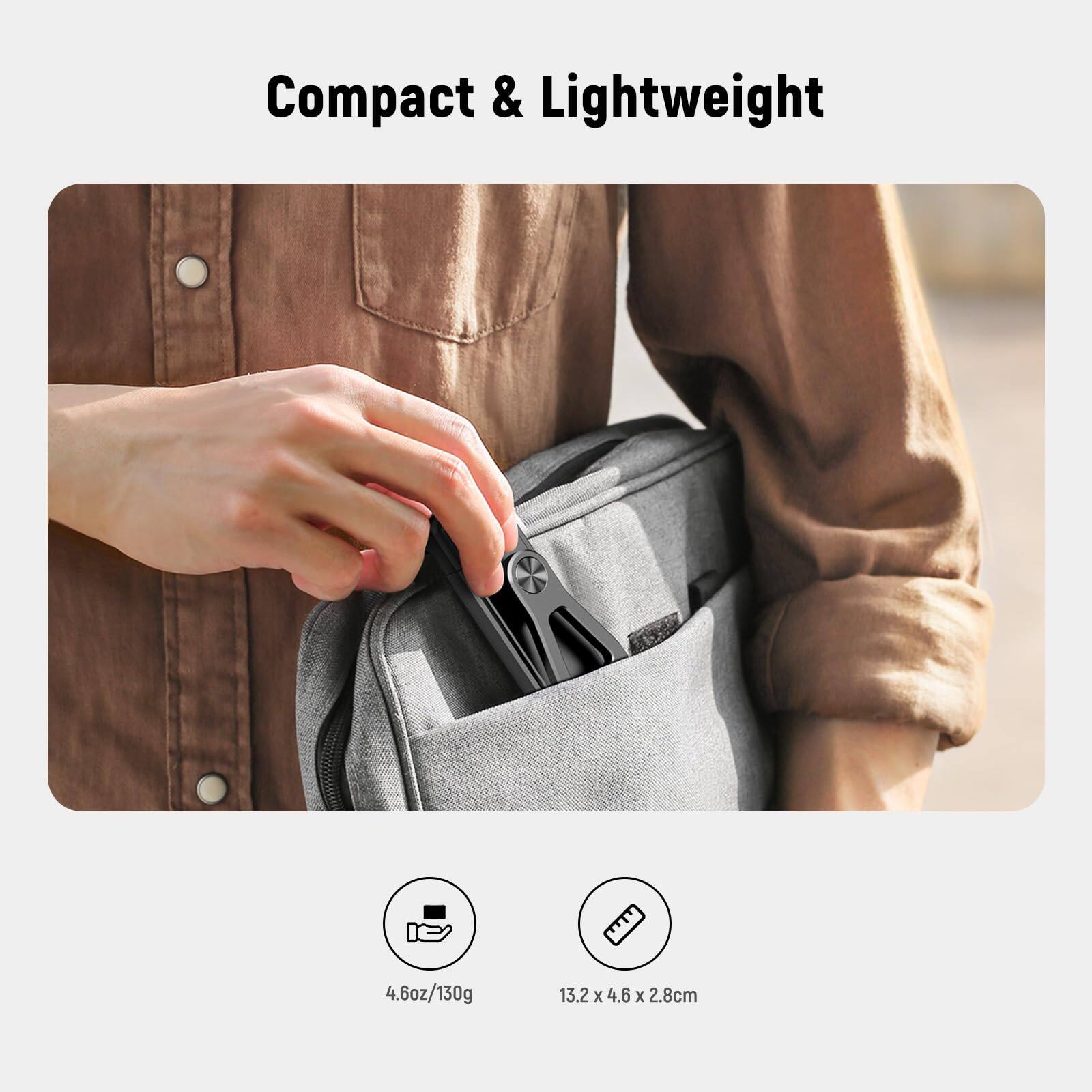 Compact & Lightweight

4.6oz/130g

13.2 x 4.6 x 2.8cm