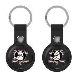 Keyscaper - Anaheim Ducks Two-Pack AirTag Holders - No Size - Black