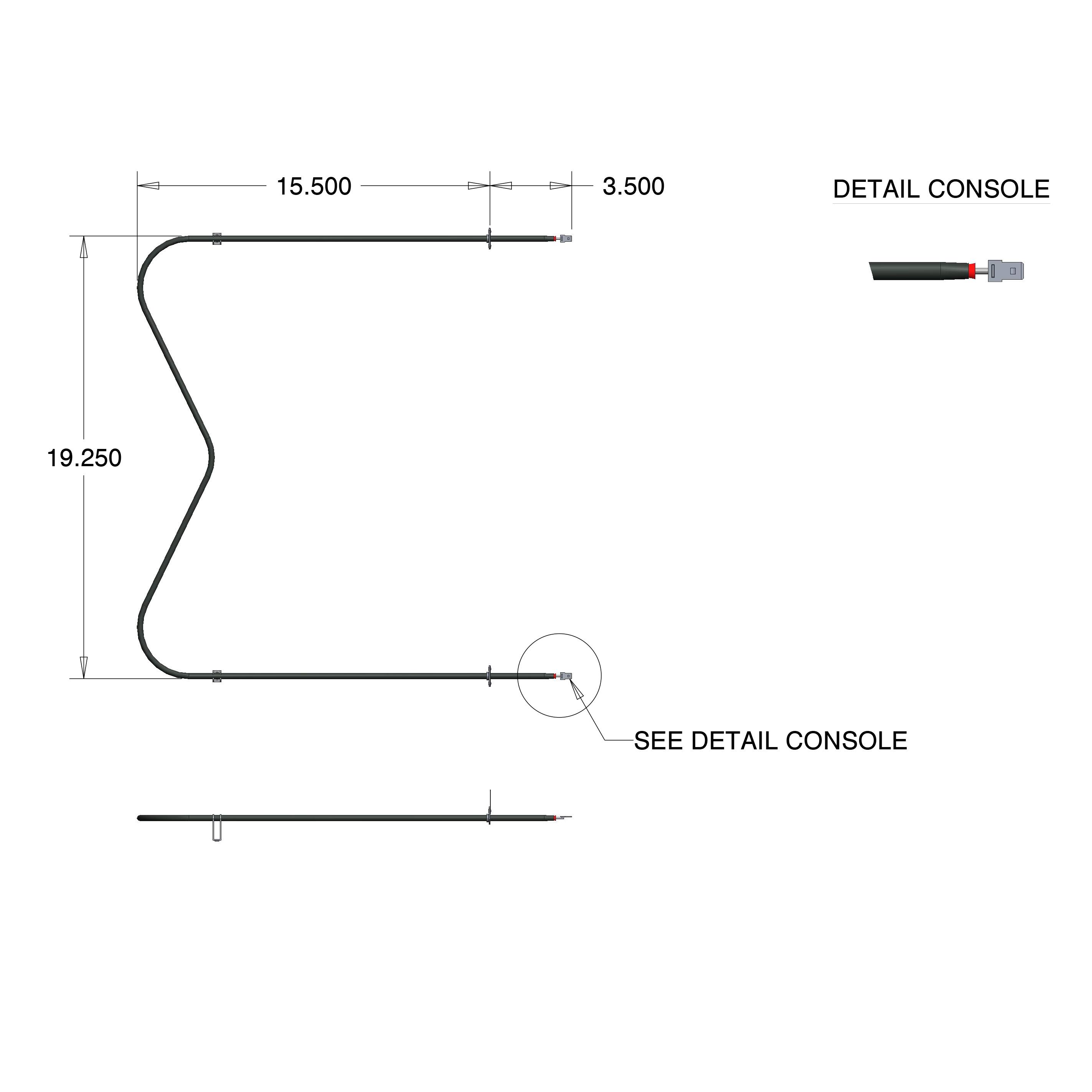 15.500 3.500 DETAIL CONSOLE

19.250 SEE DETAIL CONSOLE