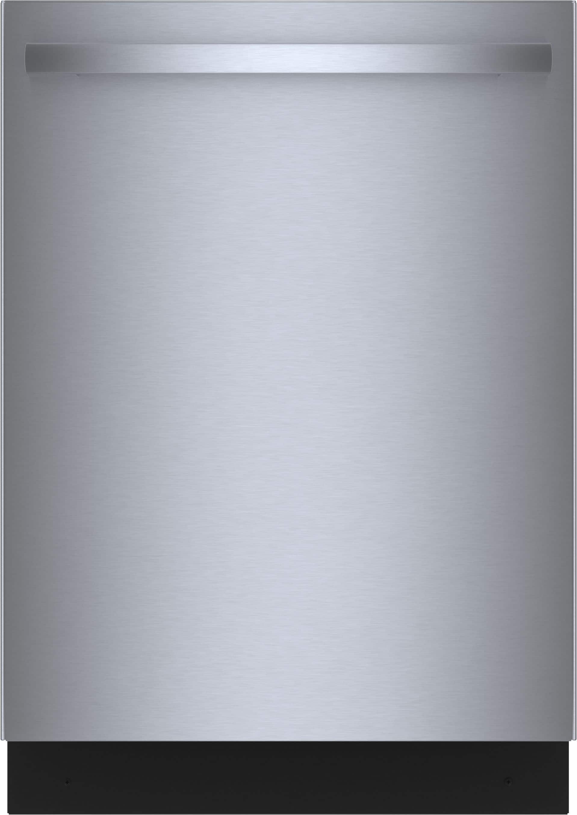 Bosch - 800 Series 24" Top Control Smart Built-In Tub Dishwasher with Flexible 3rd Rack, 42 dBA - Stainless Steel - Front_Zoom