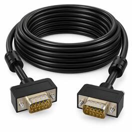 Sanoxy - 50ft Slim SVGA HD15 M/M Monitor Cable - Black