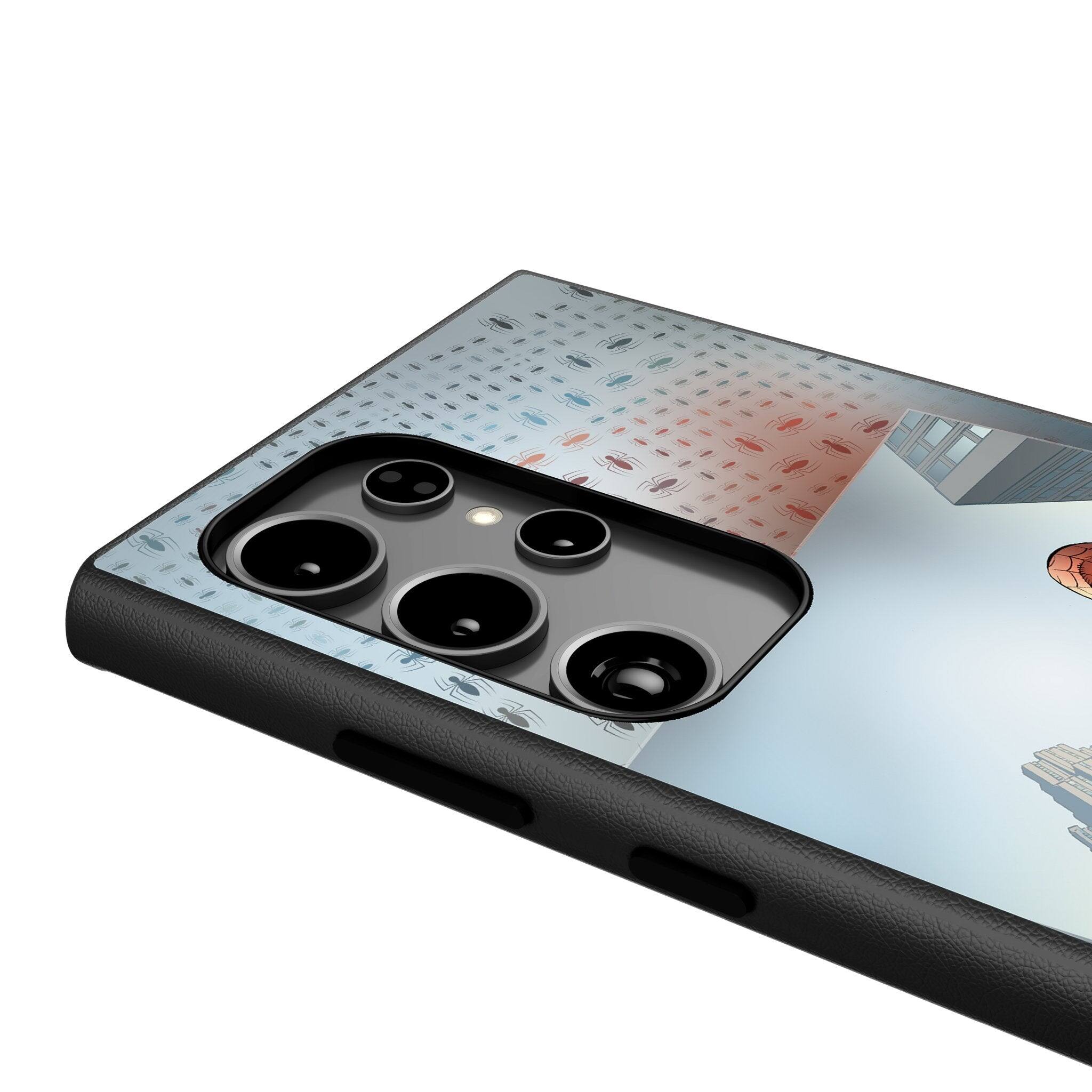 Back. Keyscaper - Marvel Cover Art MagSafe Compatible Phone Case - Samsung Galaxy S25 Ultra - Spider-Man 3.