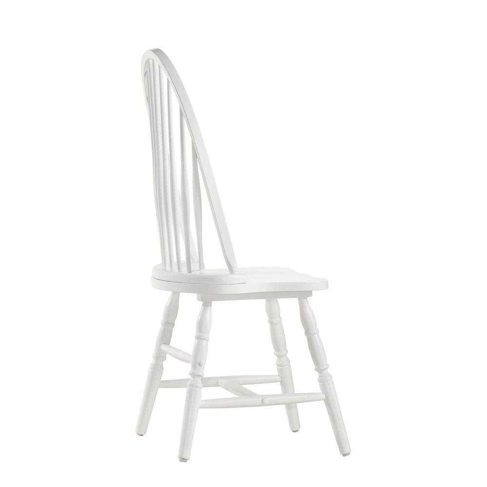 Alt View 1. Carolina Chair & Table - Windsor Dining Chair - Pure White - White.