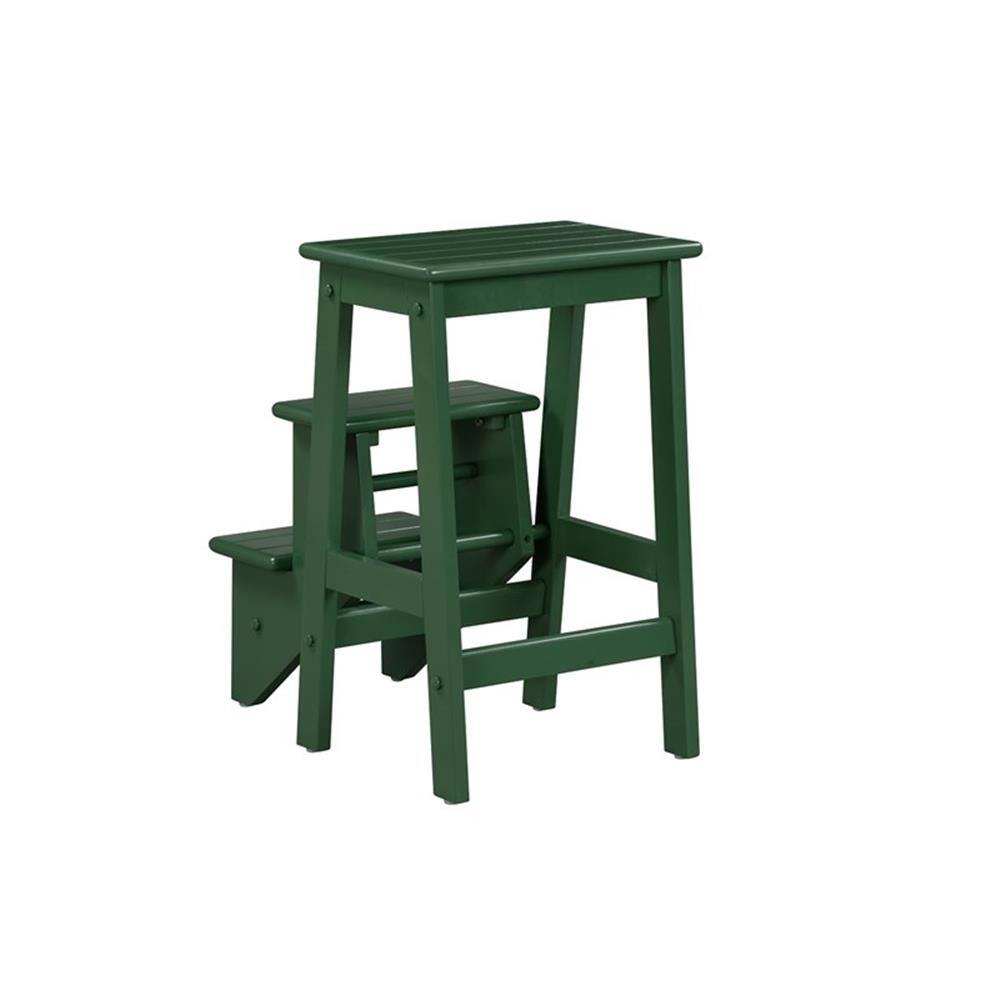 Alt View 4. Boraam - Niko Folding 24.5" Step Stool - Equestrian Green Finish - Green.