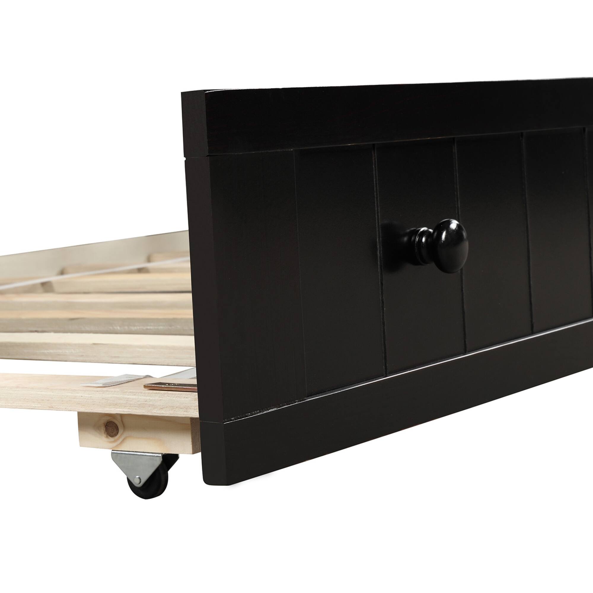 Alt View 9. GOODSILO - Twin Size Daybed with Storage Drawers, Space-Saving Sofa Bed for Bedroom and Living Room, No Box Spring Required - Espresso.