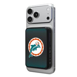 Keyscaper - Miami Dolphins Wireless Magnetic Power Bank - Black