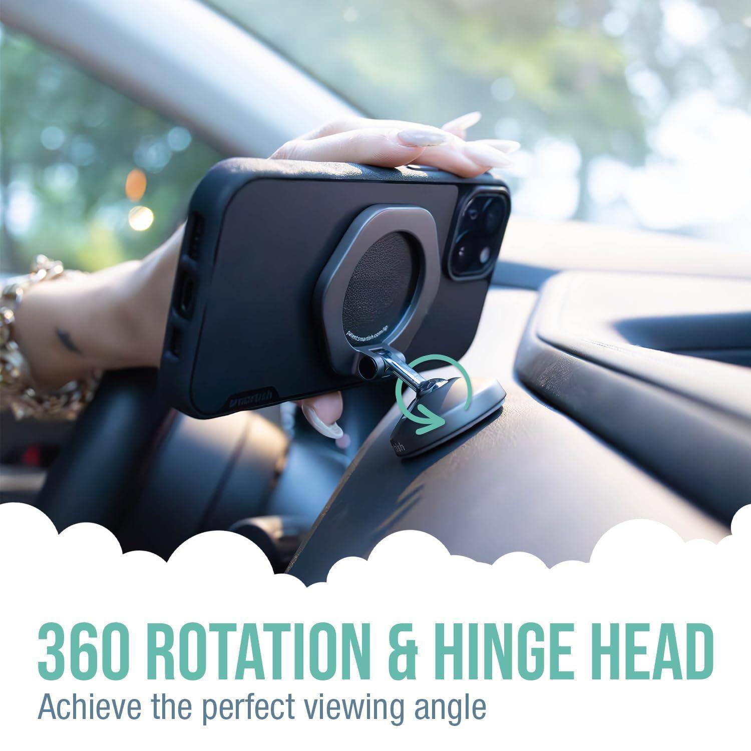360 ROTATION & HINGE HEAD  
Achieve the perfect viewing angle