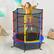 Alt View 3. Gymax - Gymax 55'' Recreational Trampoline for Kids Trampoline w/ Enclosure Net Colorful - Colorful.
