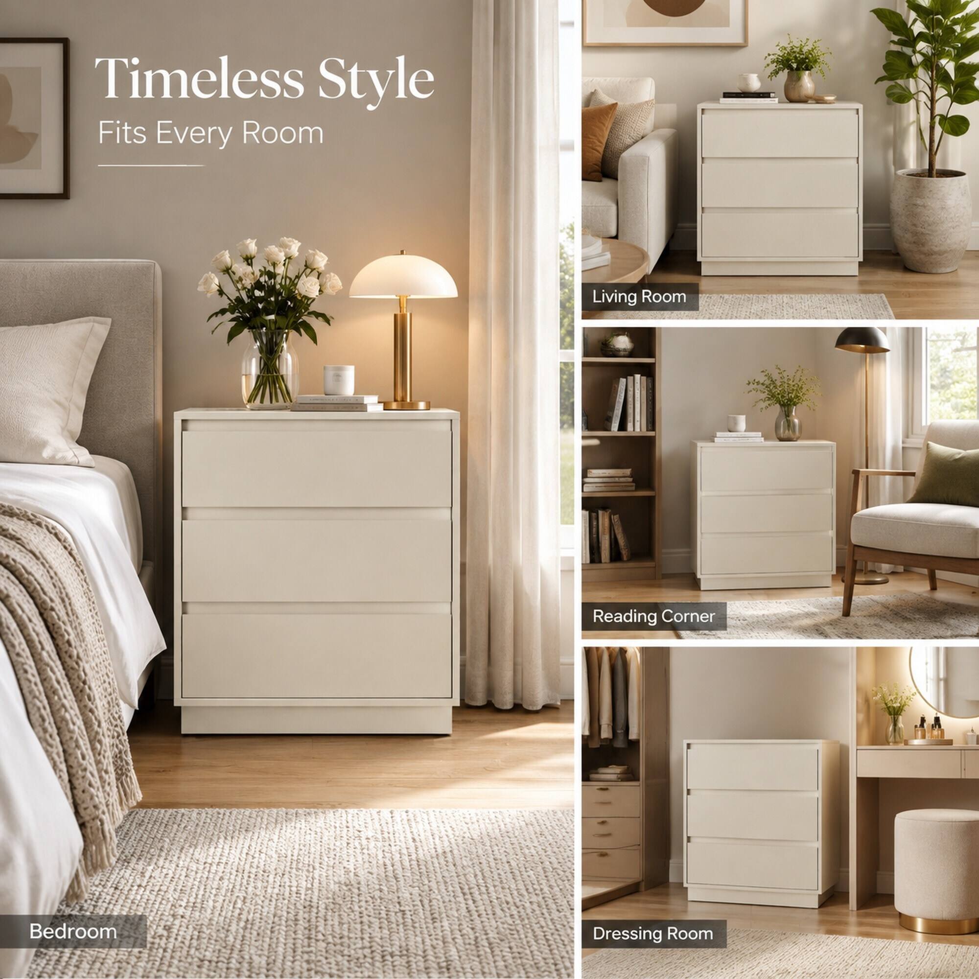 Timeless Style Fits Every Room

Living Room

Reading Corner

Bedroom

Dressing Room