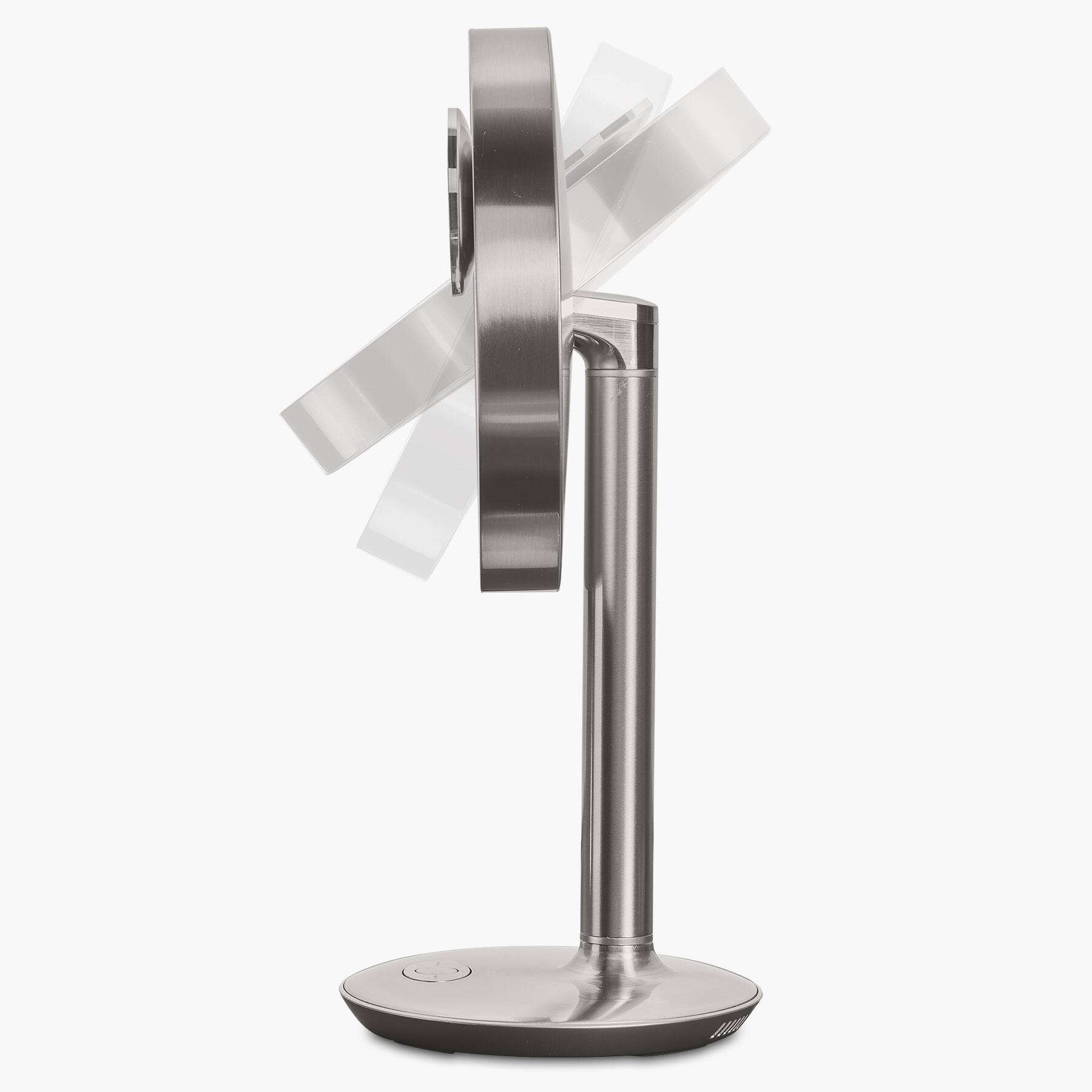 Left. iHome - iHome Makeup Mirror with Lights, Bluetooth Speaker, and USB Charger (iCVBT82) - Silver.