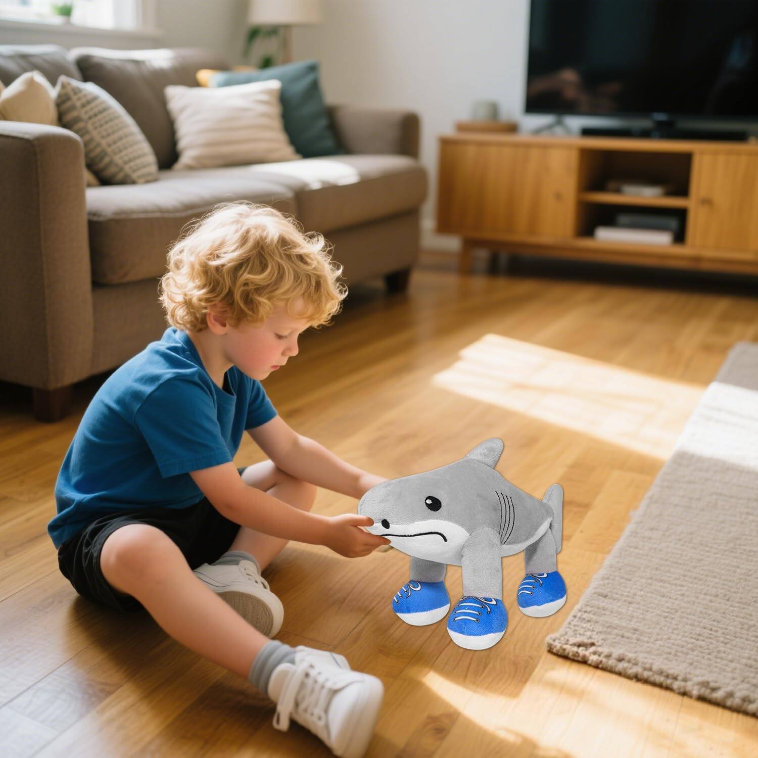 Alt View 1. MITAOSLIM - Italian Brainrot Inspired Plush Toy 13 Inches, Tralalero Tralala Shark Plush Soft Stuffed Meme Doll.