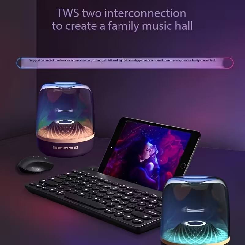 TWS two interconnection to create a family music hall

Support two sets of combination interconnection, distinguish left and right channels, generate surround stereo reverb, create a family concert hall.