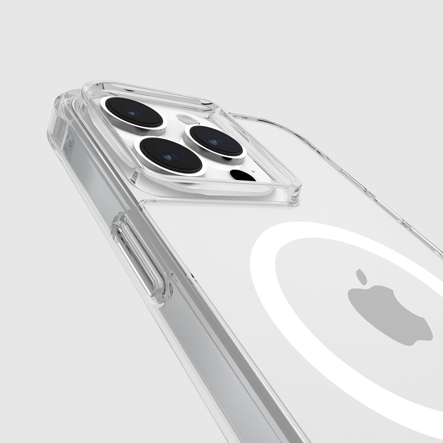 Left. Case-Mate - Case Mate Tough With Magsafe iphone 15 Pro Max Clear Case - Clear.