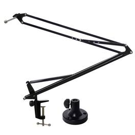 Lyxpro - Microphone Arm Stand Mount Adjustable Mic Boom Stand Swivel Mount Suspension Scissor & Clip