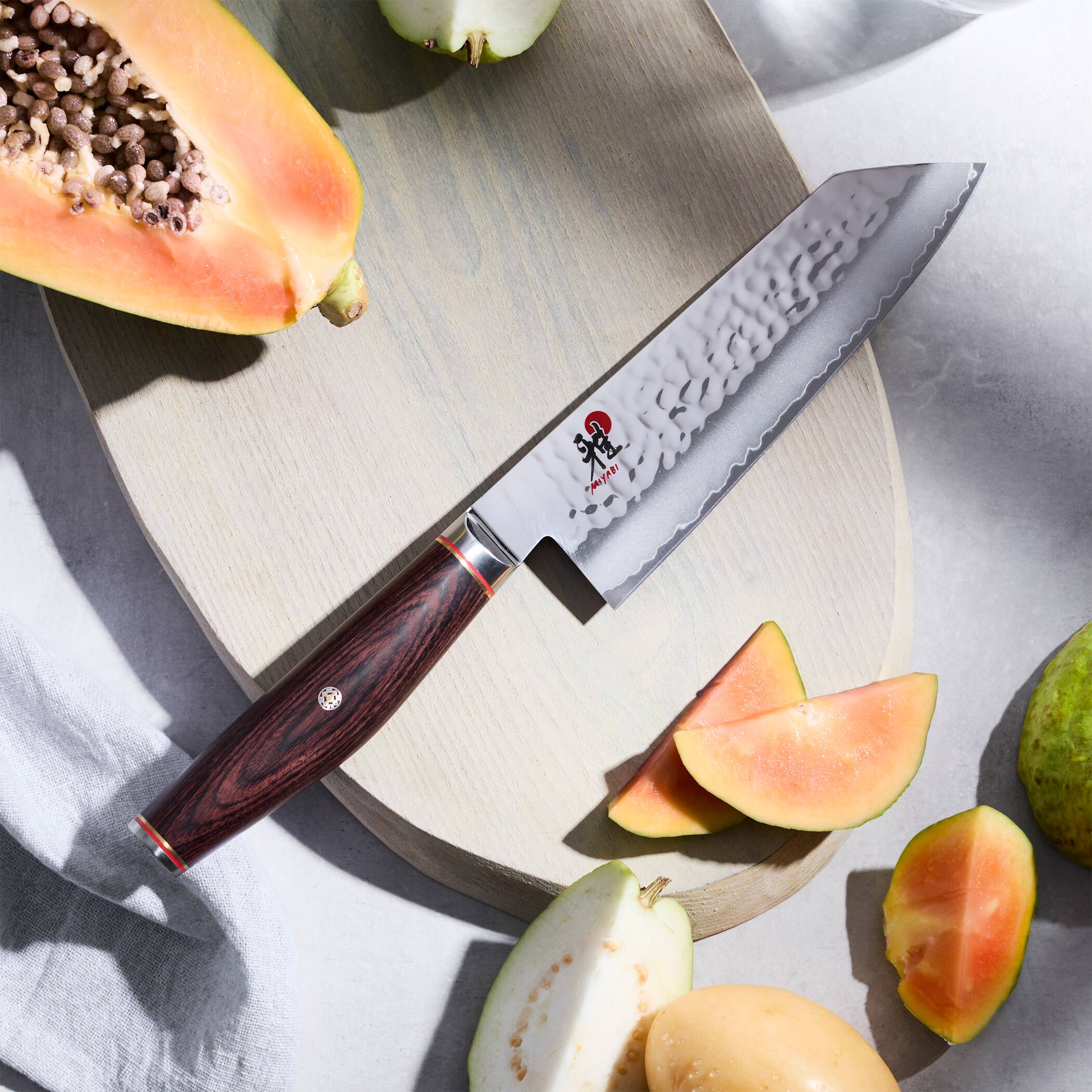 Alt View 6. Miyabi - Miyabi Artisan 6.5-inch Bunka Knife - Stainless Steel.