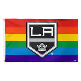 WinCraft - Los Angeles Kings 3' x 5' Single-Sided Deluxe Team Pride Flag - Multicolor