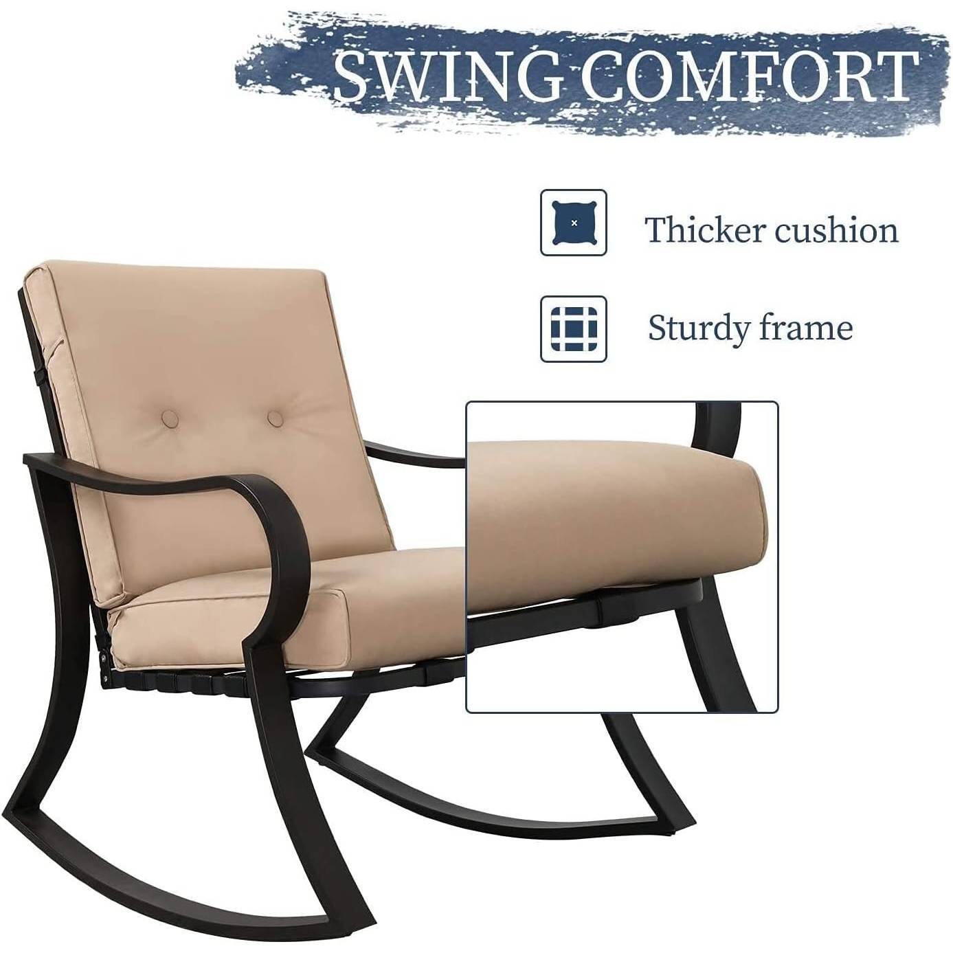 SWING COMFORT

- Thicker cushion
- Sturdy frame