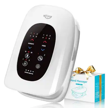 alljoy
1 4 2 3 5 6
1 4 2 3 5 6
INTENSITY MODE
10 15 20
8 1 2 3
S55
1 O G 2
BATTERY INDICATOR
Hand Massager