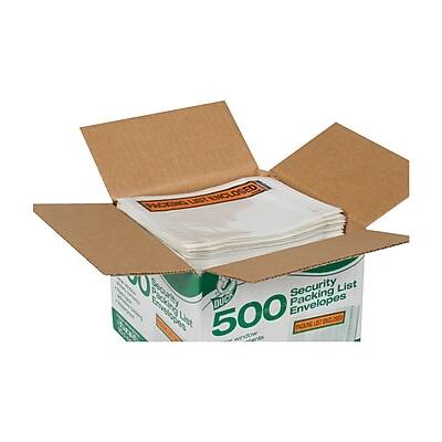 Security List Packing List Envelopes  
500 Envelopes